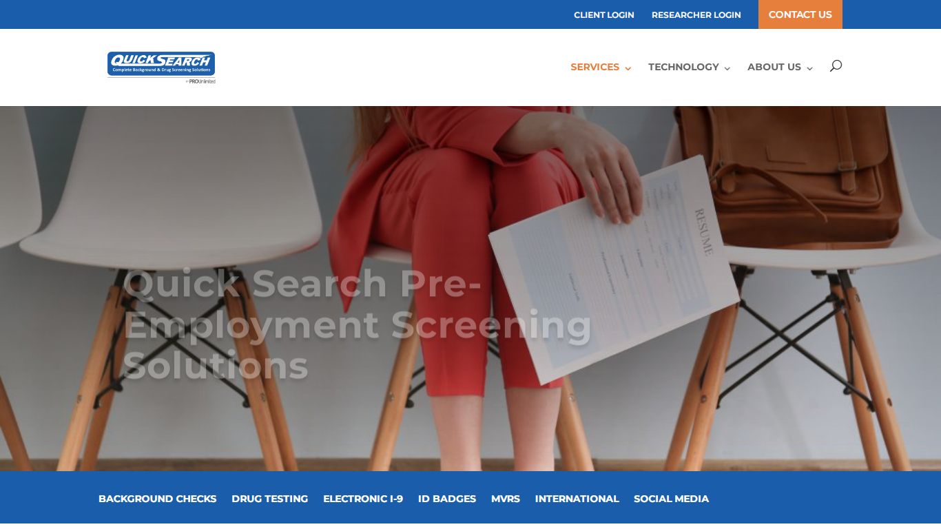 Pre-Employment Screening Solutions | Quick Search