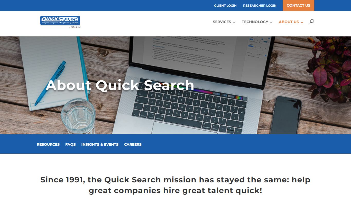 About Us | Quick Search Screening Services